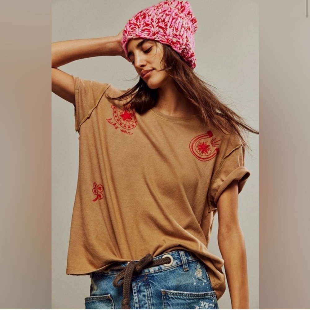 NWOT Free People x We the Free Horsin around tee Size: XS